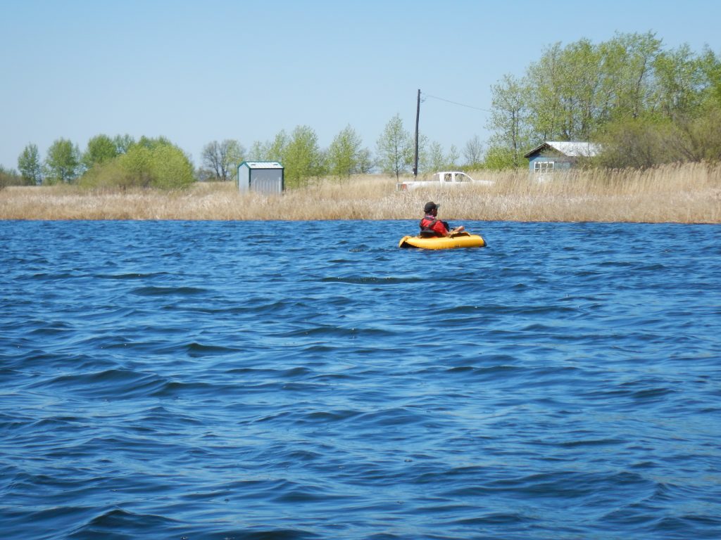 Float Tube on a trout lake 2 hours west of Winnipeg